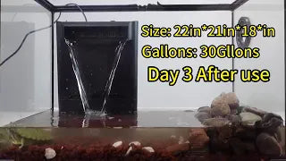 290GPH Turtle Tank Filter for 20 55 Gallon, Turtle Filter Low Water Level Available and Flow Adjusta