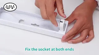 30W UV Sanitizer Light, Powerful UVC Lamp with Steel Suspension Wires, UV Sanitiztion Linear Light f