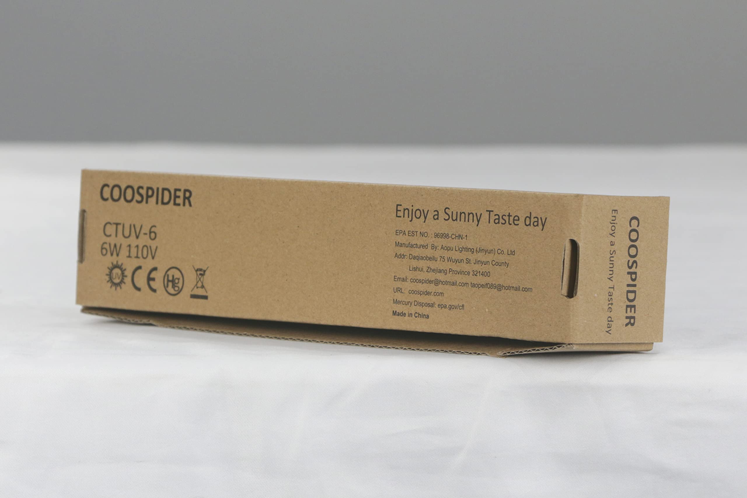 2-Pack UV germicidal Light 110V 6W UVC Household Timer Control, 15/30/60 Mins Timer, for Closet, Kitchen, Bathroom, loft, Basement (Ozone-free CTUV-6)