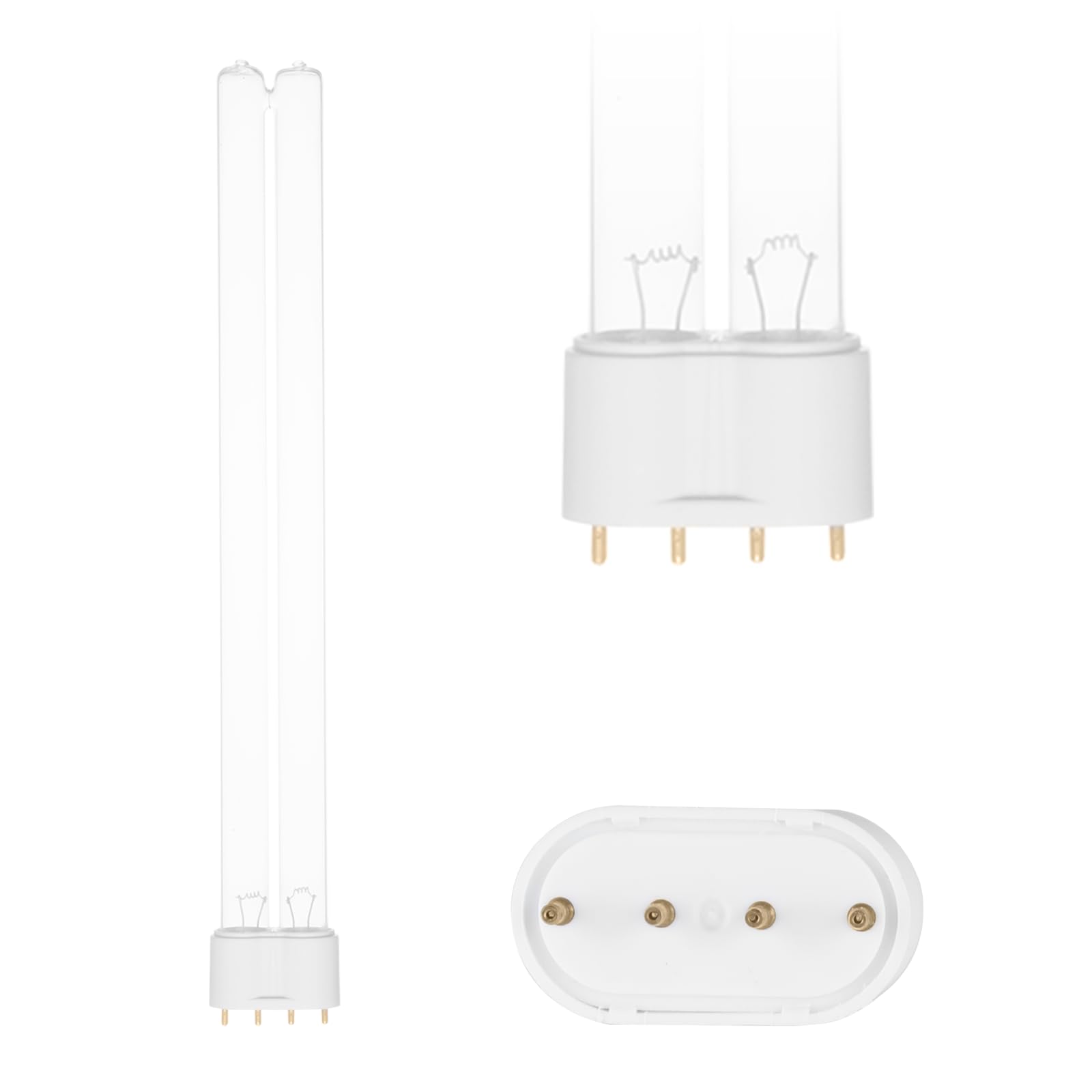 2 Pack 24 Watts UV Ultraviolet Light Bulb 12.5 2G11 Base, Replacement UV Bulb for Pond and Aquarium, uv air Purifier