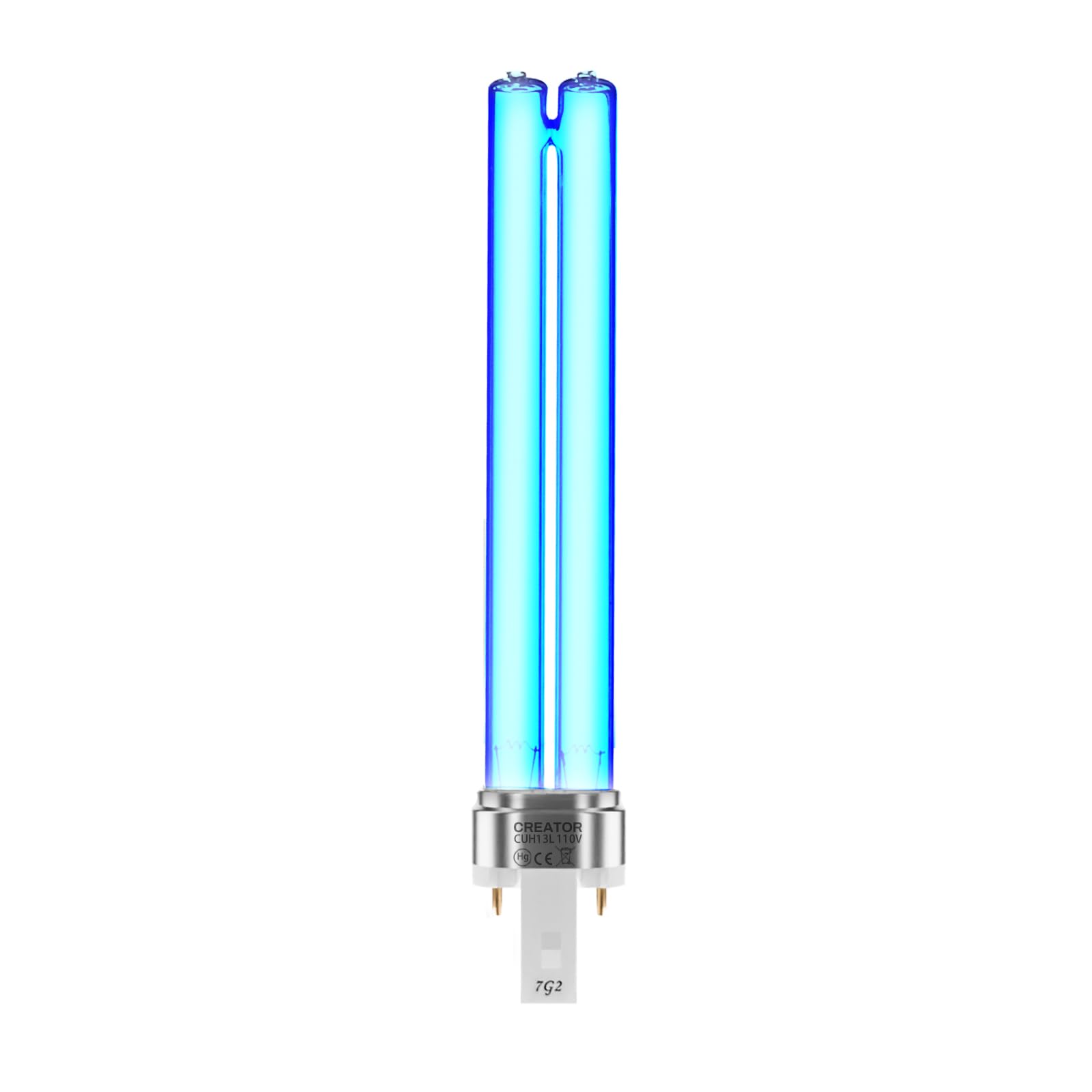 2 Pack 13 Watts UV UVC G23 Base Germicidal Ultraviolet Light Bulb Compatible w/Jebao Pond Sunsun Grech, UV Light for Pond