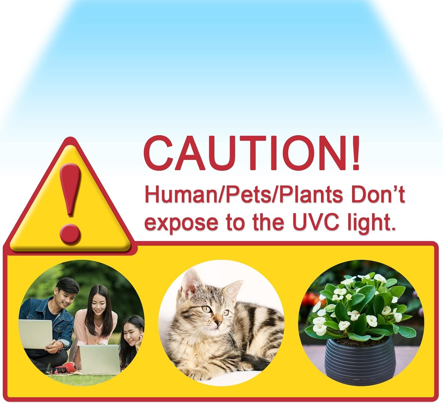 30W UV Sanitizer Light, Powerful UVC Lamp with Steel Suspension Wires, UV Sanitiztion Linear Light for Large Spaces-School, Factory, Hospital, Ozone-Free UVC Linear Batten 253.7nm, T8 G13 35.43 in