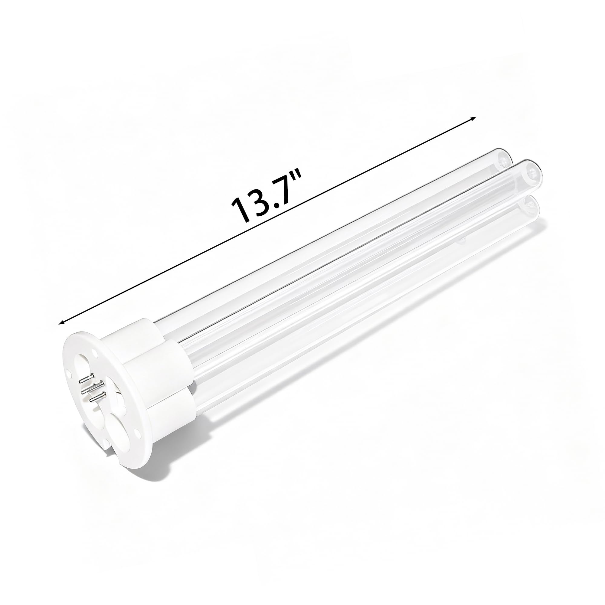 COOSPIDER 80W HVAC Duct UVC Light Bulb, High-Power Duct Sanitizer UV Light with Ceramic Base, Dual H-Tube Design for Long-Lasting Performance - Replacement Bulb for CTUV-D80