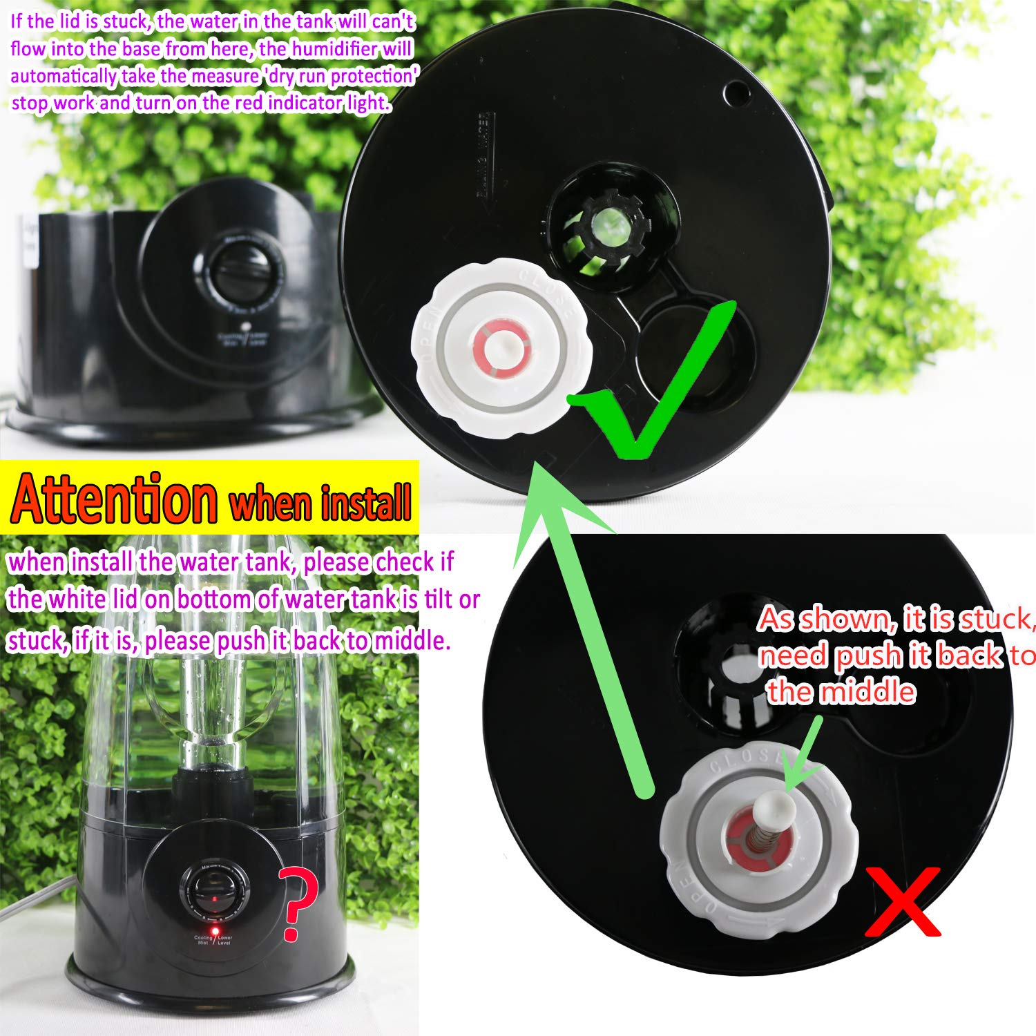 Coospider Reptile Fogger Terrariums Humidifier Fog Machine Mister - 3L Tank 380L / hr High Volume Fog- for Various Reptiles / Amphibians / Herps New version