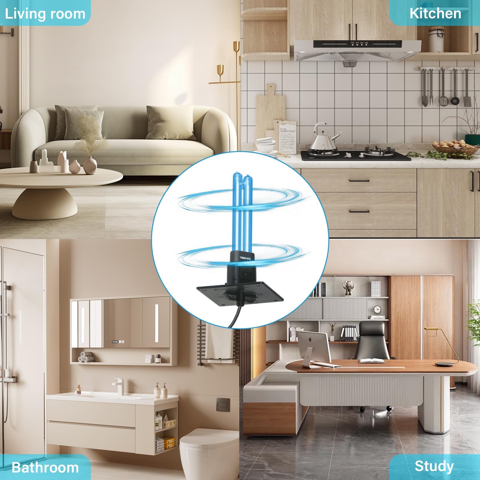 HVAC Lamp in Duct Air Cleaning for House AC Duct with 253.7nm wavelength (32W-1Pack)