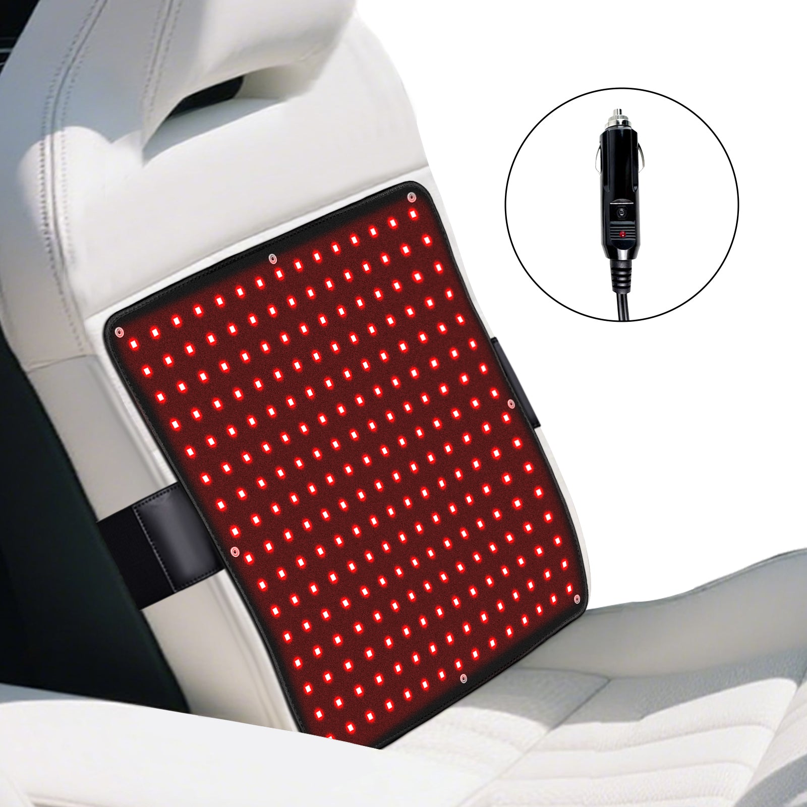 50W Powerful Red Light Therapy for Belt, 765 LEDs 3 in 1 Chip 660nm&Dual 850nm Red Light Therapy Heating Pad, Pads Belt Wearable Wrap, Infrared Light Therapy for Feet Knee Back Waist Pain for Driving