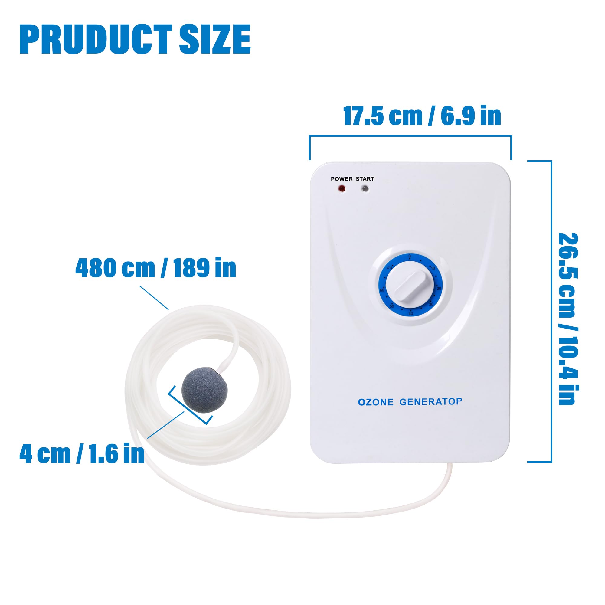 Ozone Generator for Cold Plunge Tub Ice Bath Tub with Timer Ozone Generator Water Keep Cold Plunge Tub Clean for Longer, Cold Plunge Filter Hot Tub, Spa, Cold Plunge Accessories