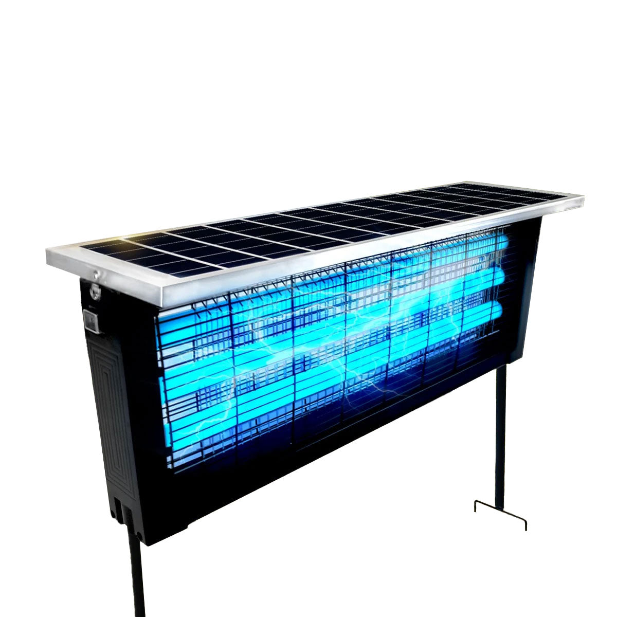 Powerful Large Solar Bug Zapper Outdoor 18W for 4000 sq.ft, Poartable Rechargeable Mosquito Zapper with High Powered, Cordless Solar Fly Zapper for Patio Garden Backyard RV Camping Pond Pest Control