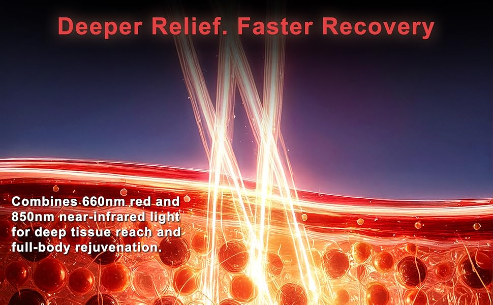 50W Powerful Red Light Therapy for Belt, 765 LEDs 3 in 1 Chip 660nm&Dual 850nm Red Light Therapy Heating Pad, Pads Belt Wearable Wrap, Infrared Light Therapy for Feet Knee Back Waist Pain for Driving