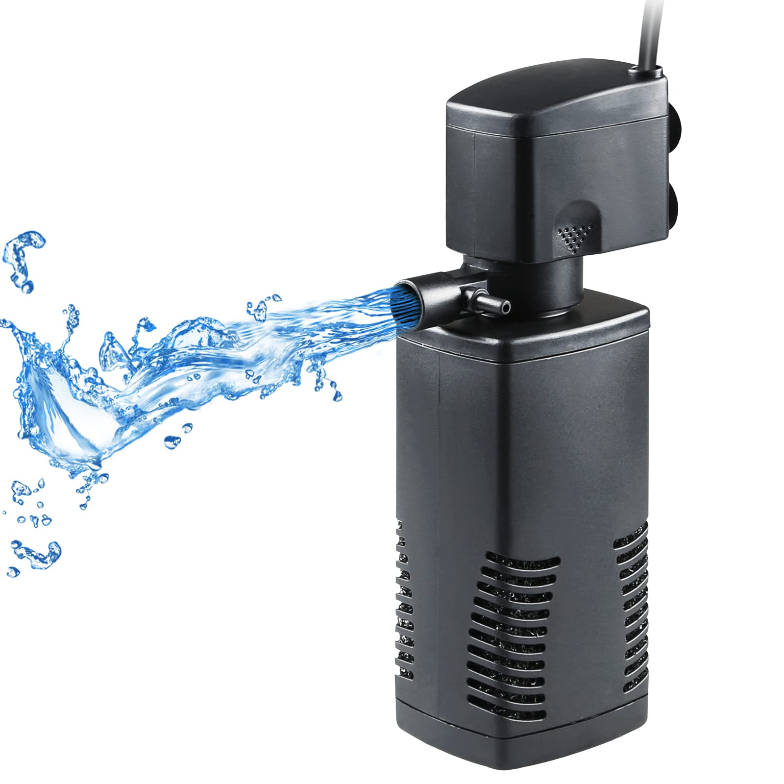 Jerylota Mini Power Filter Für Aquarium - Wasserfilter Für Bis 40 Liter Becken