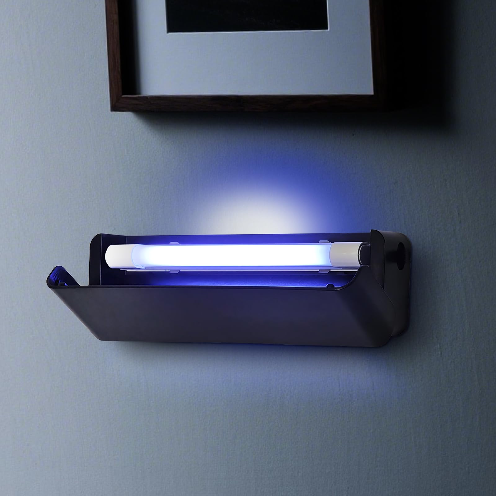 UV Light Fly Traps for Home Gnat Traps for House Indoor Insect Killer, Bug Catcher for Kitchen House & Fruit Flies Garage & Warehouse with 5 Glue Boards 6.5 Feet Power Cord