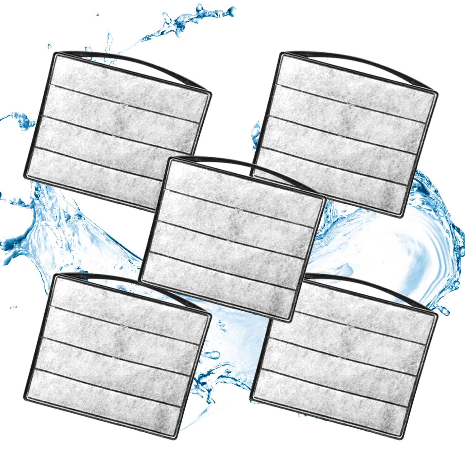 TARARIUM Turtle Tnak Filters Material 5PCS Low Water Level Filters Replacement Sponge Clip for IX-120 Filter