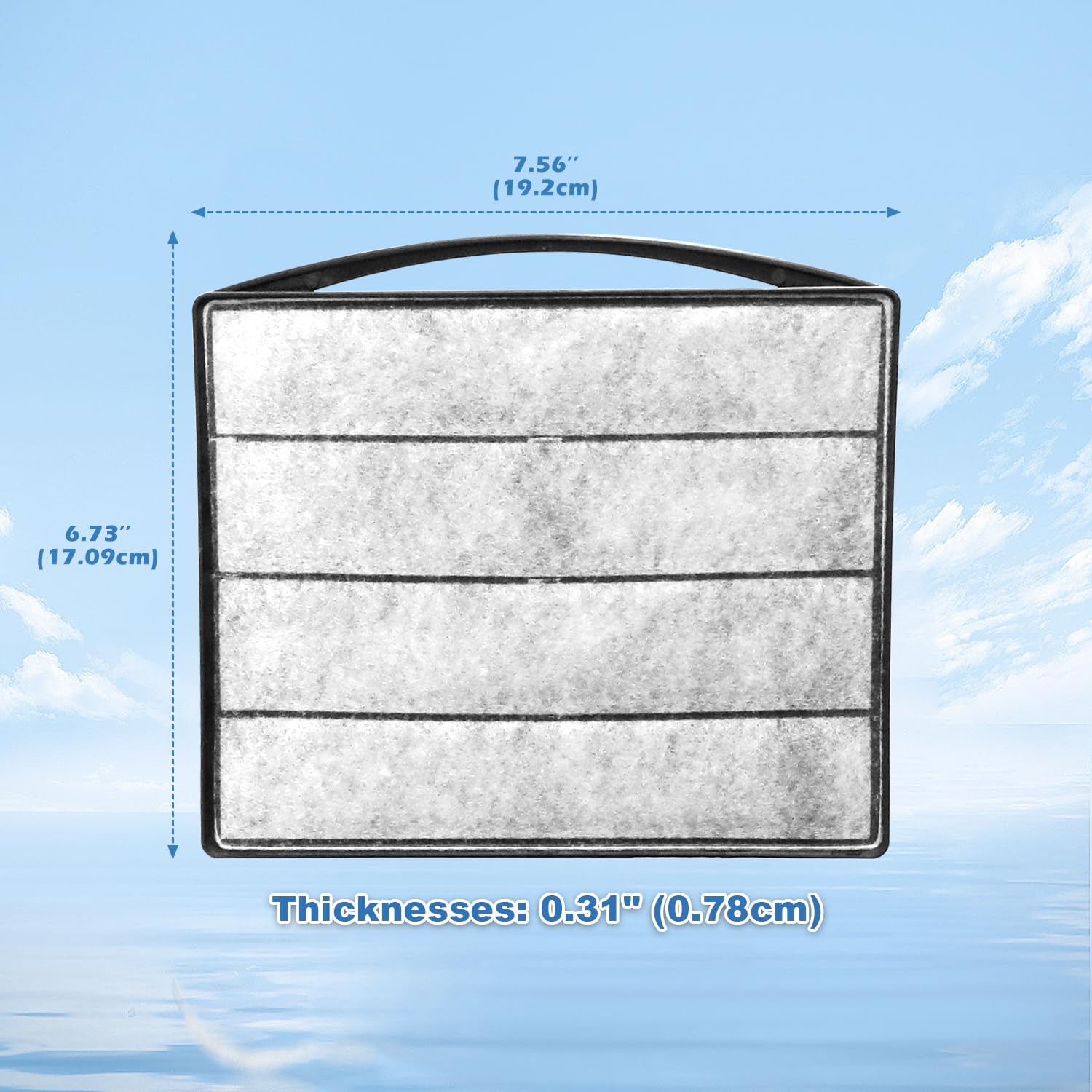 TARARIUM Turtle Tnak Filters Material 5PCS Low Water Level Filters Replacement Sponge Clip for IX-120 Filter