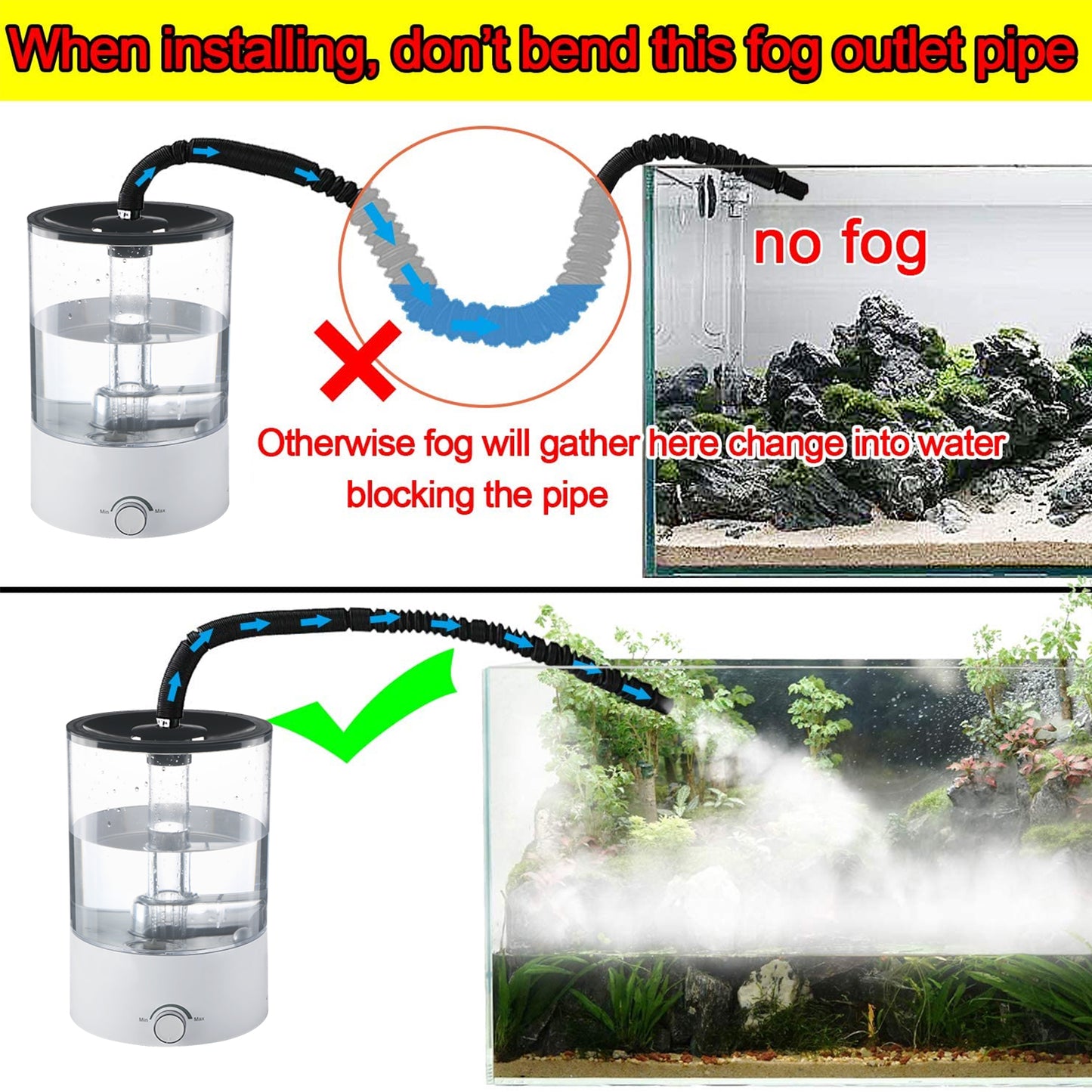 (Only for wholesale orders, the larger the order, the greater the discount) Coospider Top Fill Reptile Fogger Terrariums Humidifier Fog Machine Mister 4.2L Large Size Perfect for Various Reptiles/Amphibians/Herps/Paludarium/Vivarium