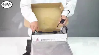 Large UVC Sanitizer Box with Ozone, Foldable Cleaner Bag with Timer, 36L9 5gal UV Light Bulb Black T