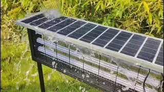 Powerful Large Solar Bug Zapper Outdoor 18W for 4000 sq ft, Poartable Rechargeable Mosquito Zapper w