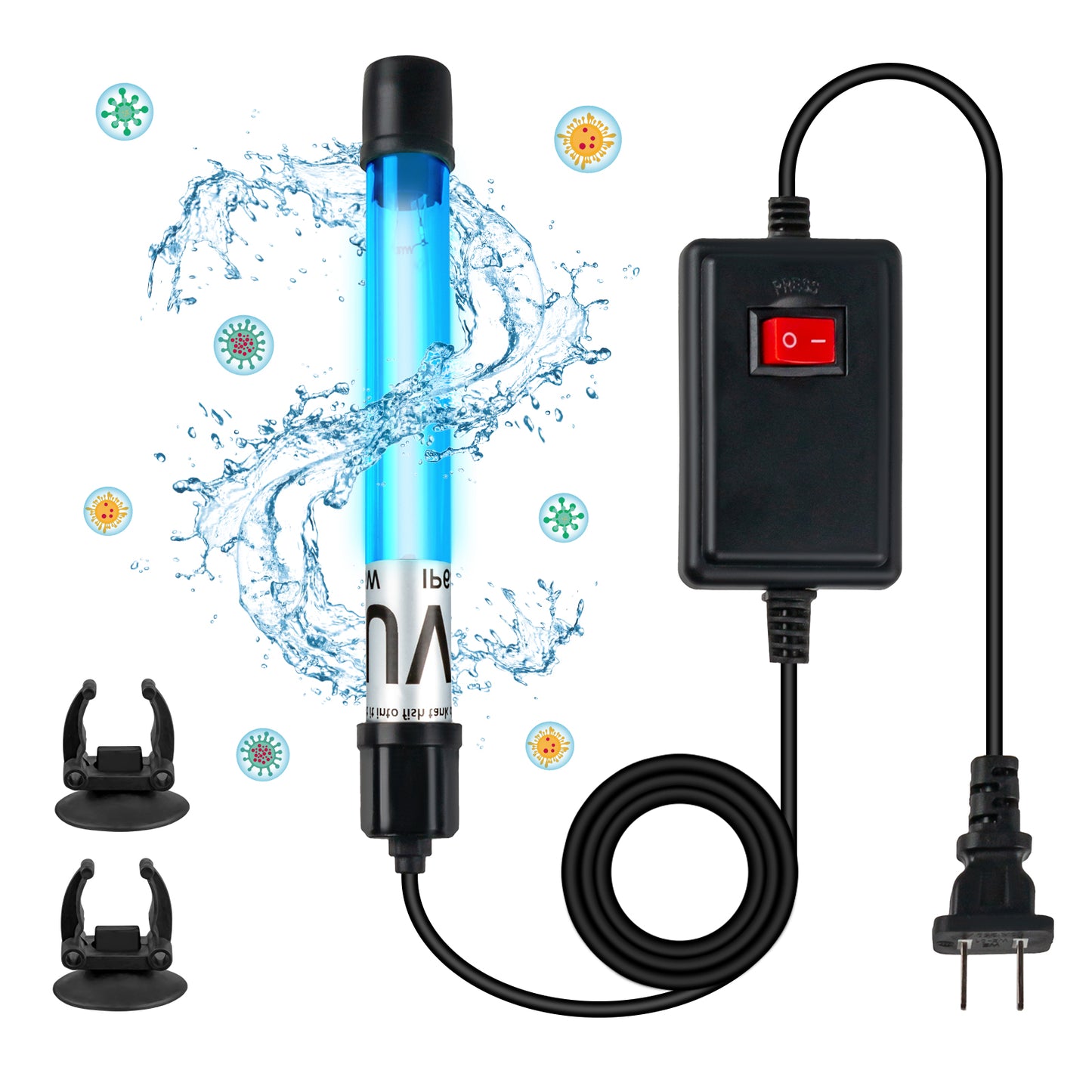 COOSPIDER UVC Wand Waterproof/Timer Control(Ozone-free） Coospider