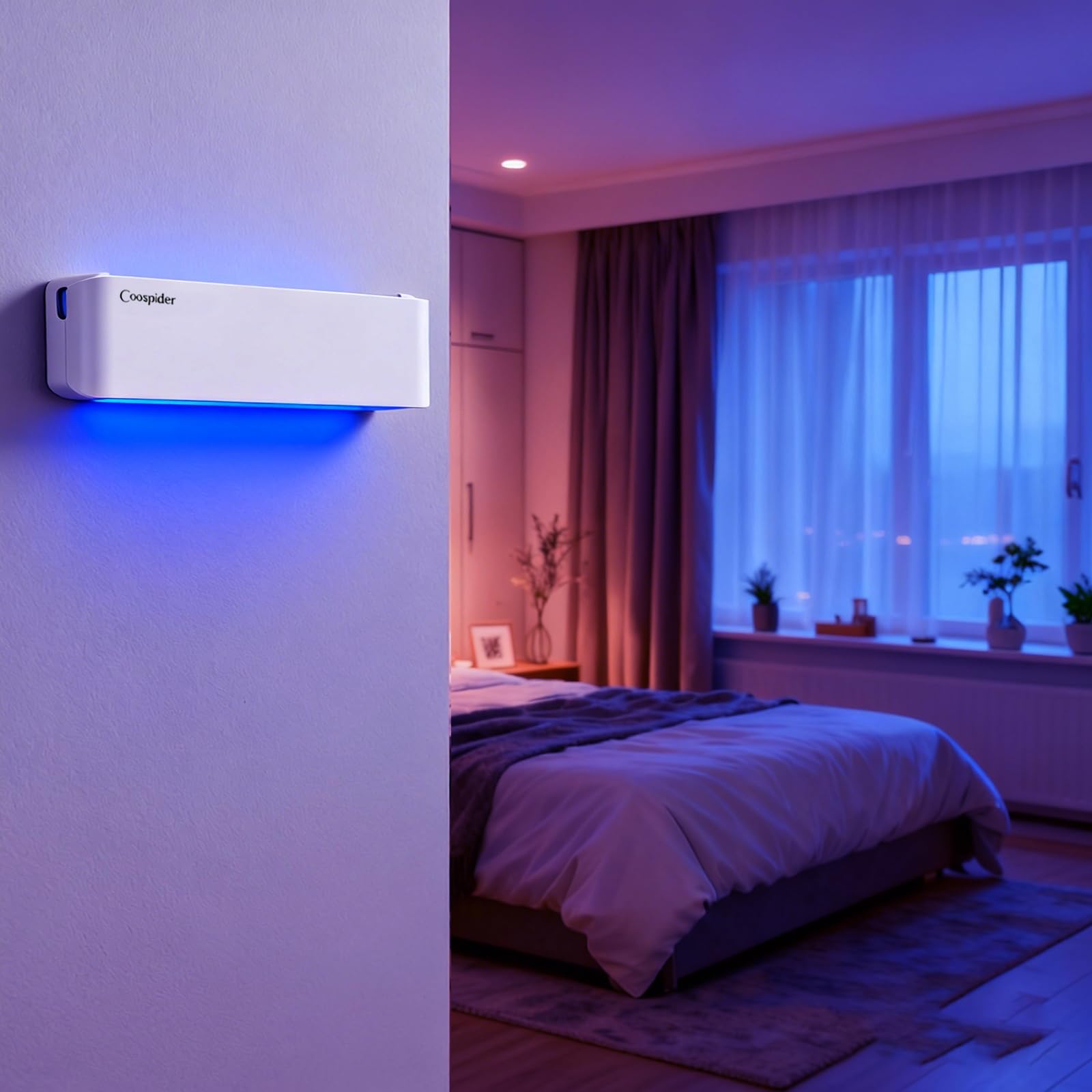 2 Pack Fly Trap Indoor, Fruit Fly Traps Wall Sconce UV Fly Light Bug Catcher for Kitchen House & Restaurant Fruit Flies Garage & Warehouse Flying Insect Trap for Capturing Flies,Moths, Gnats