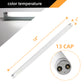 COOSPIDER F15T8/DL 6500K 15W 18" T8 Fluorescent Linear Tube Bulb Daylight G13 Base 2 Pack