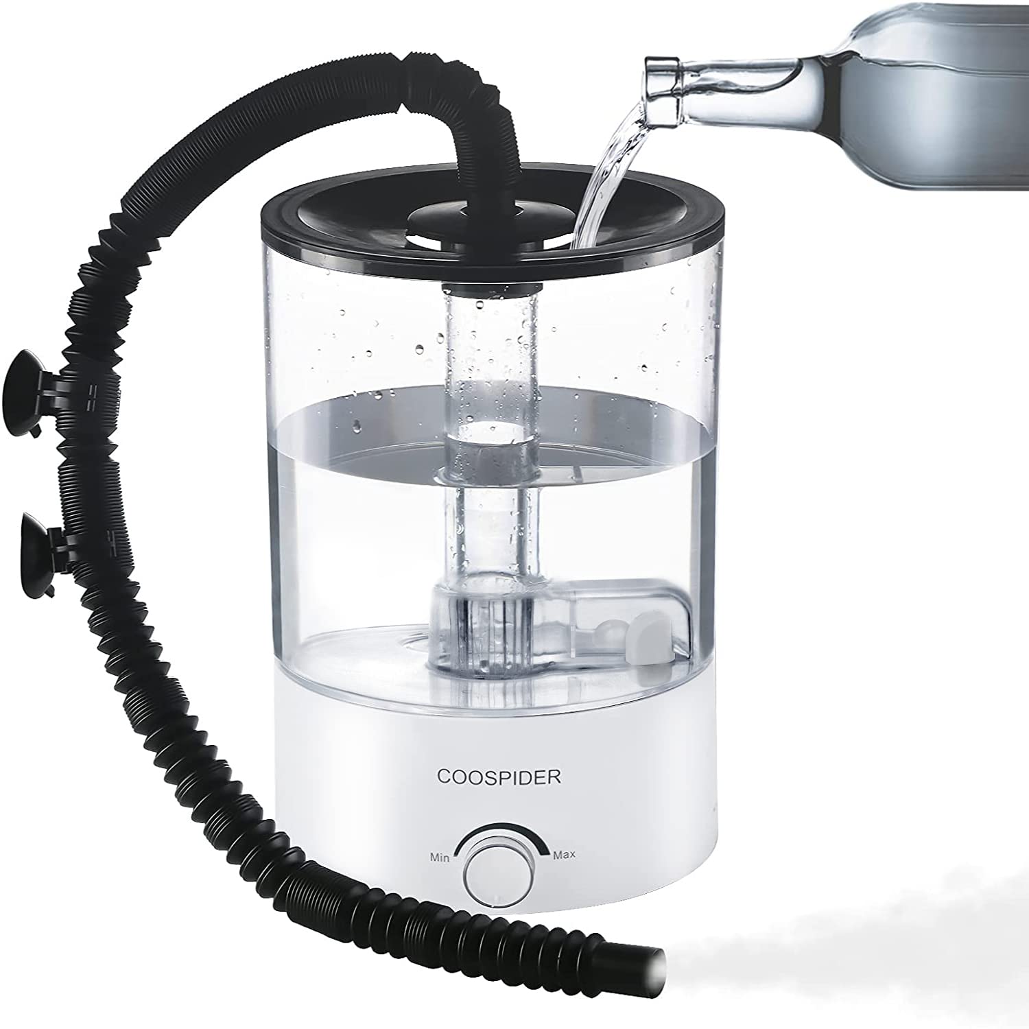 Coospider Top Fill Reptile Fogger Terrariums Humidifier Fog Machine Mi