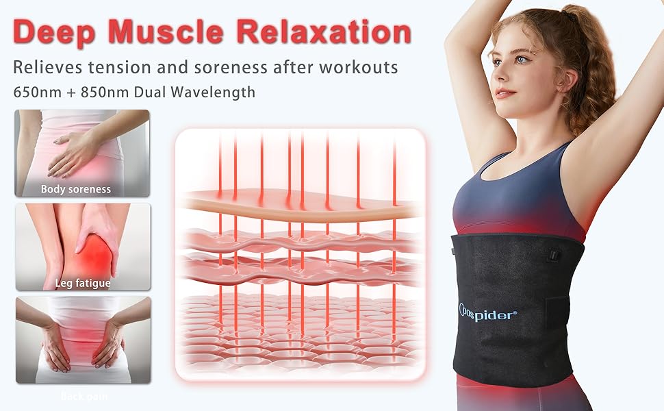 Red Light Therapy for Body, Light Therapy Pad with Timer & 10ft Cable, 650nm & 880nm 255 LEDs Infrared Light Therapy for Body Back Buttock Lumbar Shoulder Knee Pain Relief While Driving on Work Break