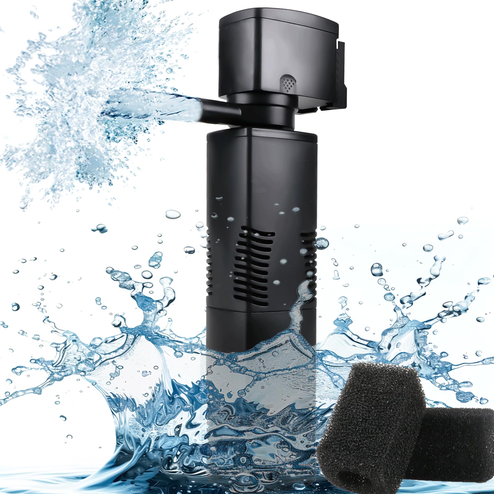 024F Aquarium Filter for 55-150 Gallons Tank, Internal Fish Tank Filte