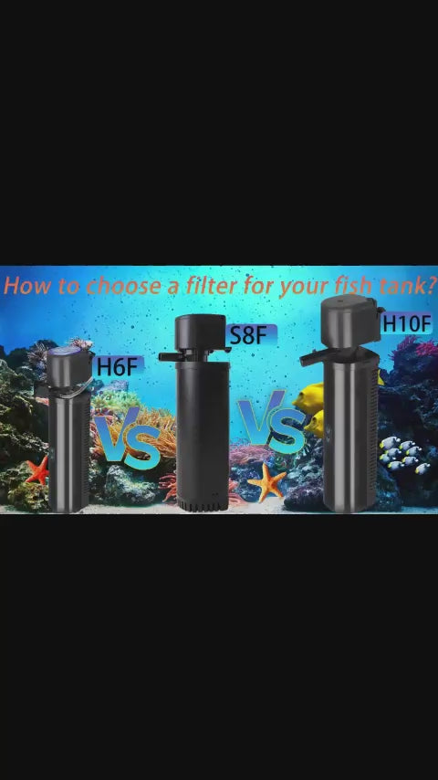 200GPH Aquarium Filter, U-V for Aquarium for 20-75 Gal Tank, Submersible Pump Filter for Green Water and Algae Clean, Ultra-Silent Green Killing Machine with Fish Tank Deodorization