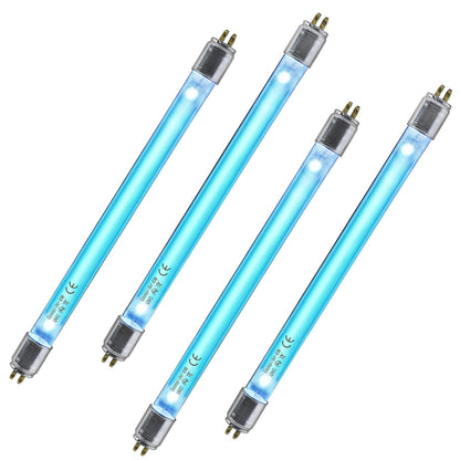 4-Pack *UV With Ozone T5 6W Bulb Replacement Light Straight Tube  (185nm) Coospider